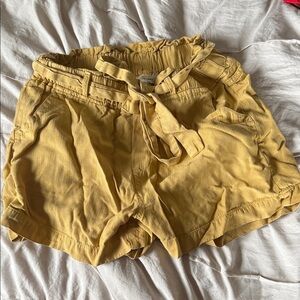Thread & Supply High Waist Mustard Shorts